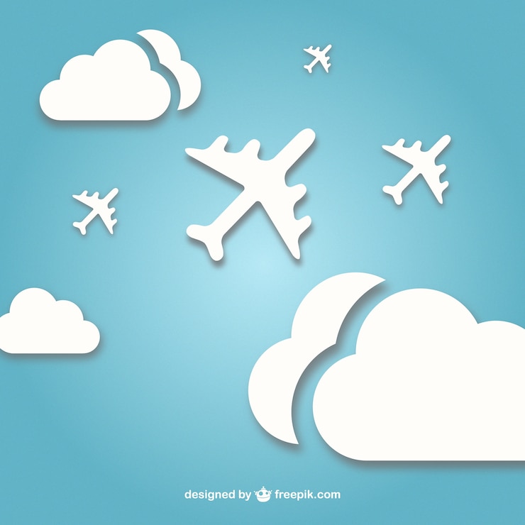 Vecteur gratuit avions à réaction de vecteur libre