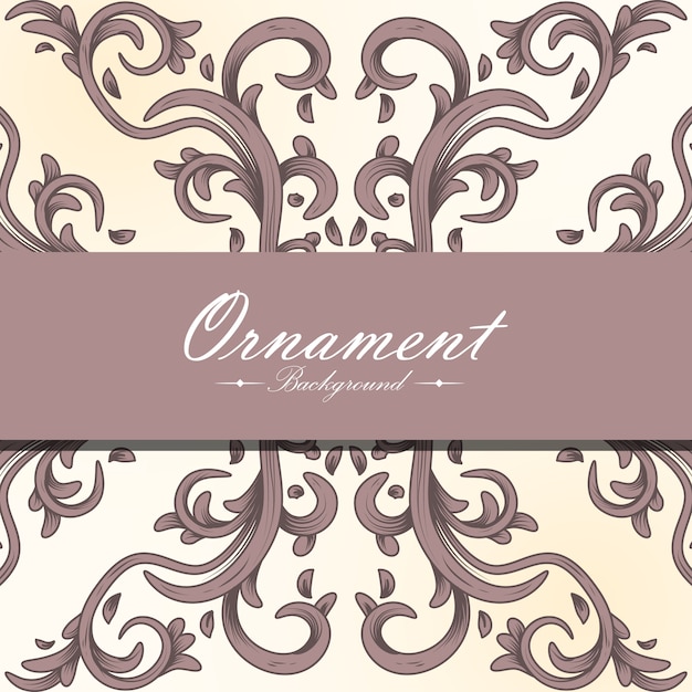 Vecteur gratuit background design ornemental