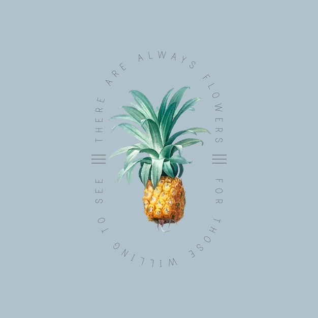 Badge ananas tropical