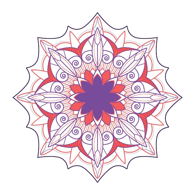 Badge de mandala indien