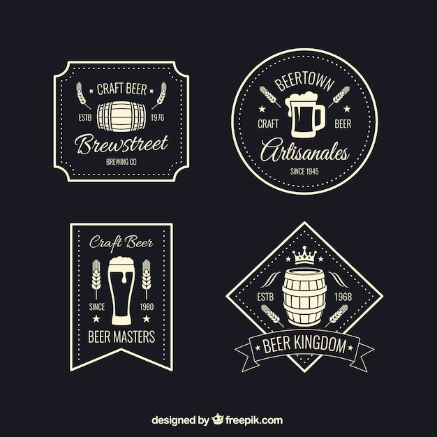 Badges De Bière Rétro