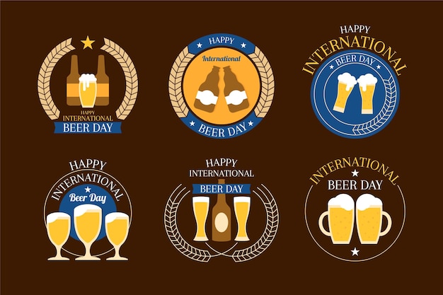 Badges De La Journée Internationale De La Bière