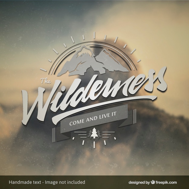 Vecteur gratuit badges vintage avec des montagnes