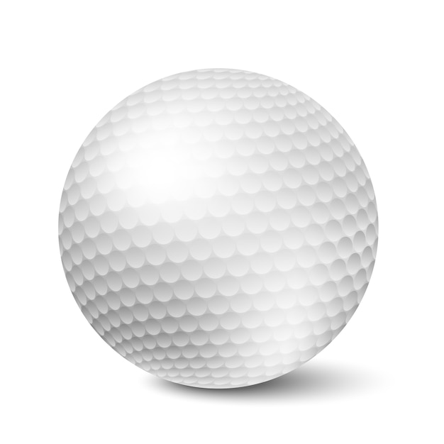 Vecteur gratuit balle de golf isolée