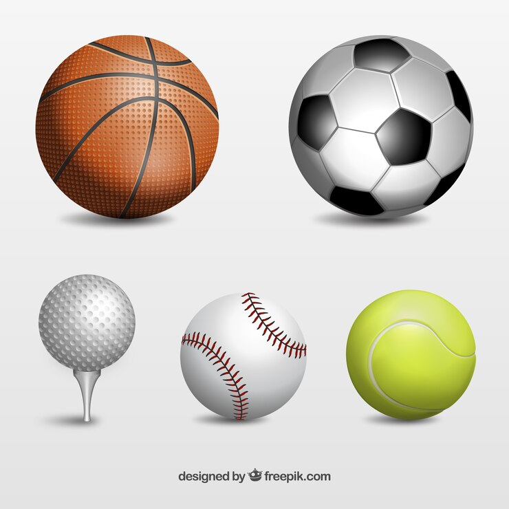 Vecteur gratuit balles de sport
