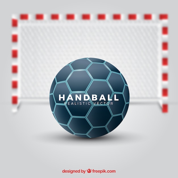 Ballon De Handball Dans Un Style Réaliste