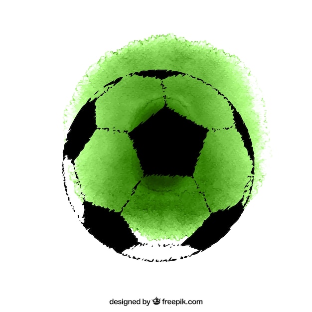 ballon de soccer peinte à la main