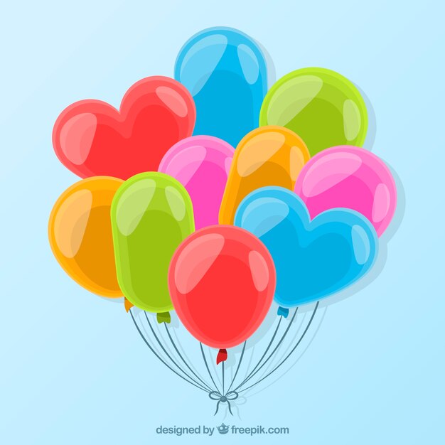 Ballons décoratifs mignons et colorés