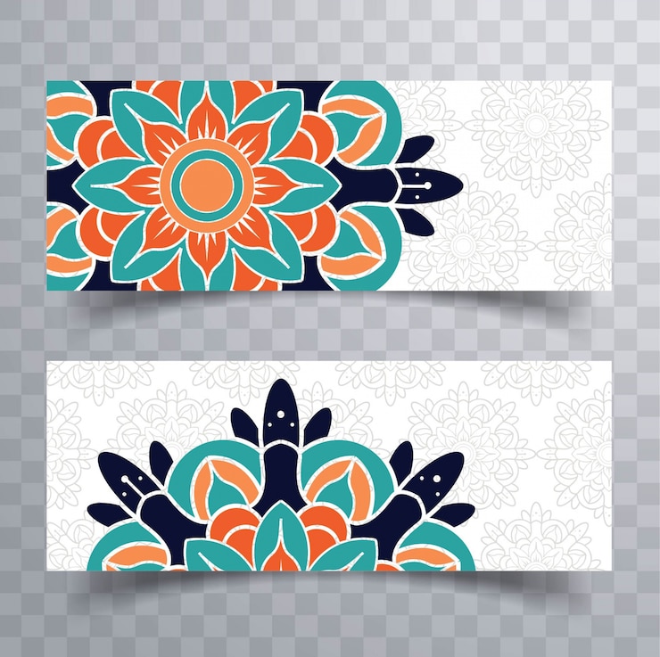 Vecteur gratuit bandes de mandala