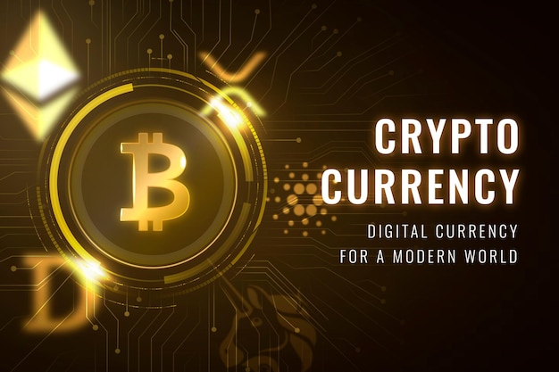 Bannière de blog blockchain open source de modèle de financement de crypto-monnaie vecteur