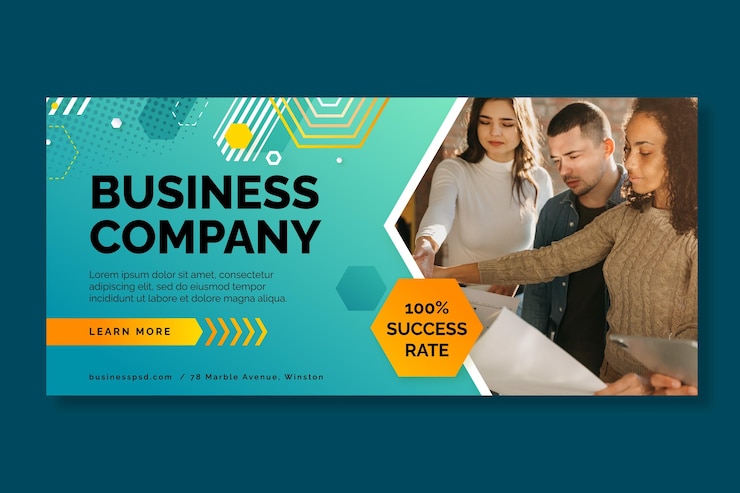 Vecteur gratuit bannière commerciale générale