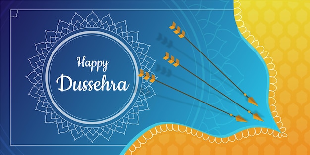 Vecteur gratuit bannière concept dussehra