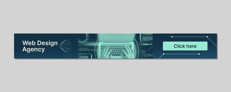 Vecteur gratuit une bannière de conception web futuriste en gradient