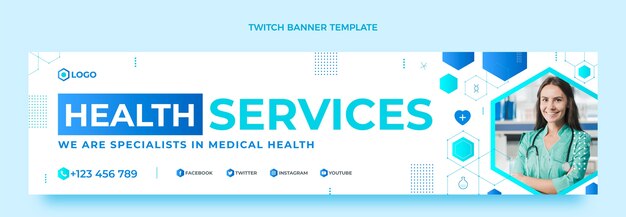 Bannière de contraction des services de santé