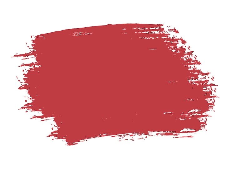 Vecteur gratuit bannière de coup de pinceau rouge