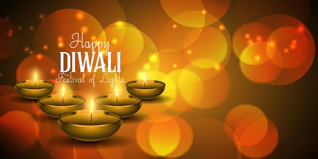 Bannière Diwali décorative
