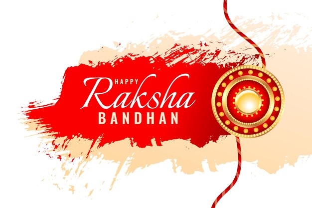 Bannière du festival raksha bandhan de style grunge avec un design rakhi