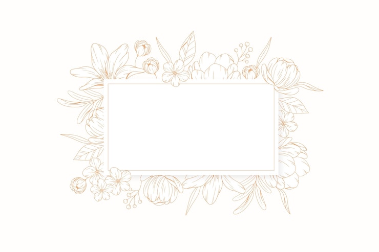 Vecteur gratuit bannière de fond floral de gravure