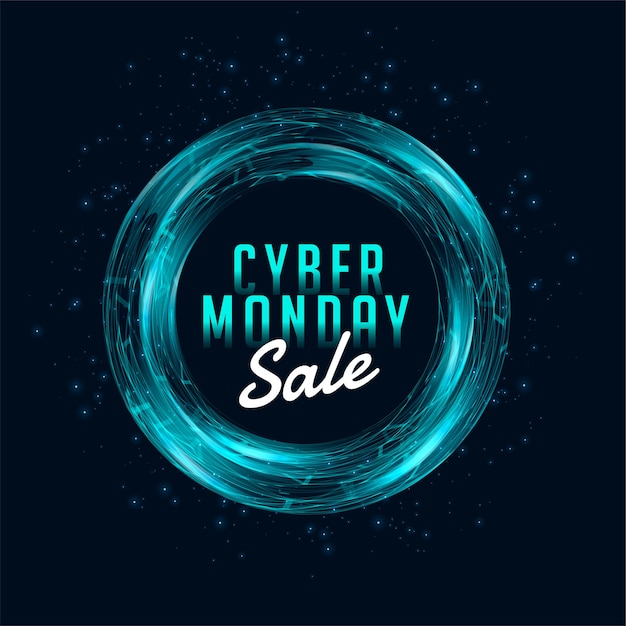 Bannière de modèle de vente Cyber Monday pour les achats en ligne