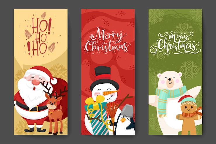 Vecteur gratuit bannière de noël et du nouvel an