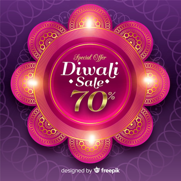 Bannière De L'offre Spéciale Du Festival De Diwali