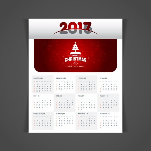 Bannière Rouge Calendrier De Noël