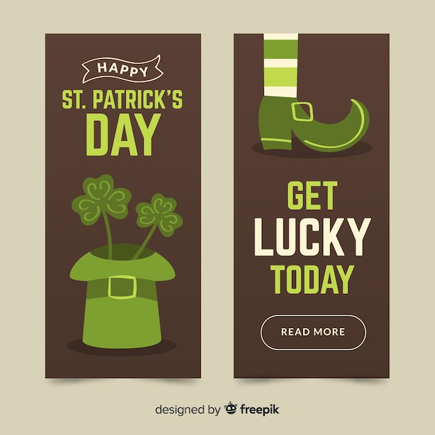 Vecteur gratuit bannière saint patrick