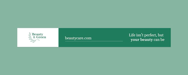 Vecteur gratuit bannière de salon de beauté et de soins