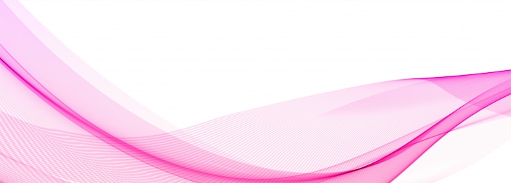 Vecteur gratuit bannière de vague rose créative abstraite sur fond blanc