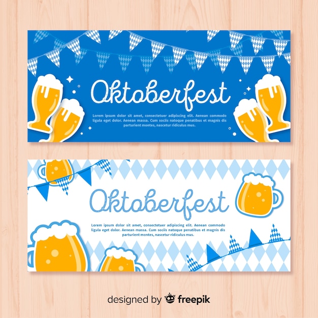 Bannières Bleues Oktoberfest