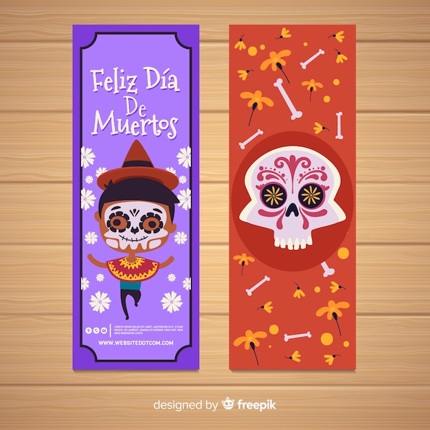 Bannières Feliz Dia De Muertos