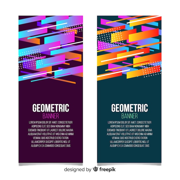 Bannières Géométriques Abstraites