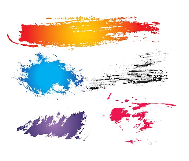 Bannières Grunge Abstraites Avec Votre Illustration Vectorielle De Test