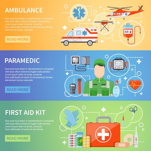 Bannières Horizontales Paramédicales