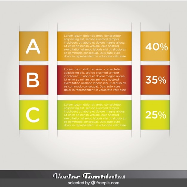 Vecteur gratuit bannières infographiques