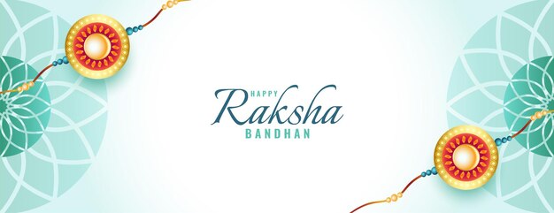 Beau fond de célébration de raksha bandhan avec un design rakhi
