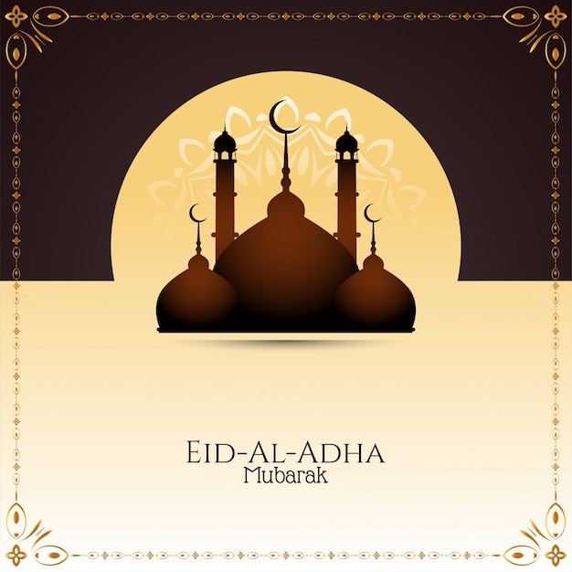 Beau Fond élégant Eid-al-adha Mubarak
