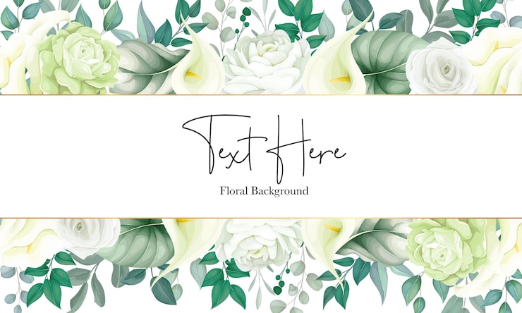 Vecteur gratuit beau fond floral lys blanc et rose