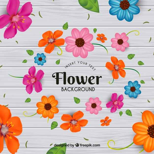Beau fond floral