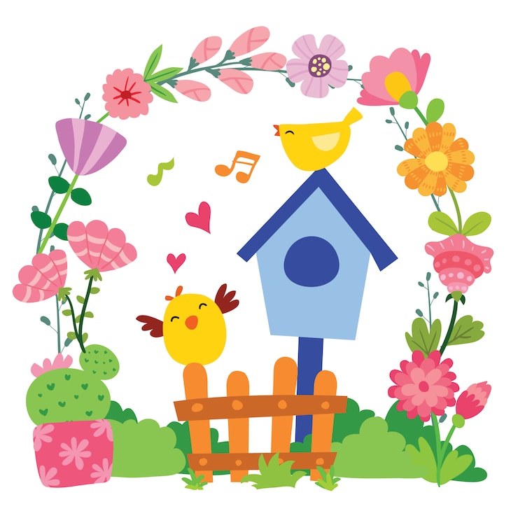 Vecteur gratuit beau fond d'illustration de ferme