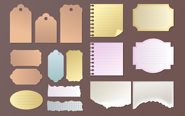 Vecteur gratuit beau pack de papier scrapbook vintage