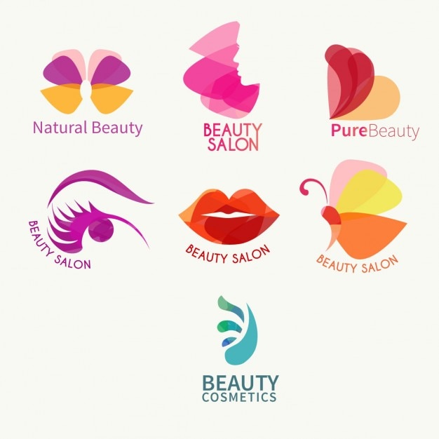 Vecteur gratuit beauté logo collection