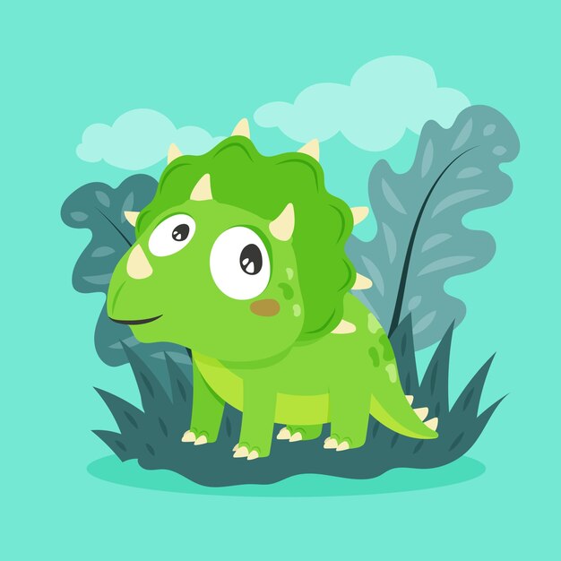 Bébé dinosaure plat bio
