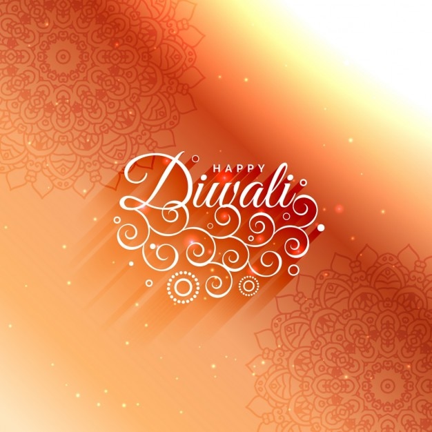 Vecteur gratuit belle carte diwali décoration de voeux