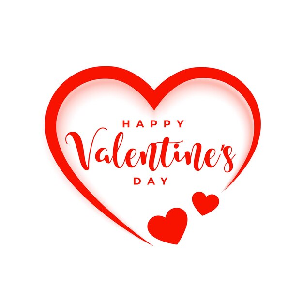 belle carte d'événement de la Saint-Valentin avec de jolis coeurs d'amour