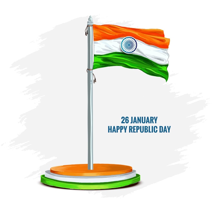 Vecteur gratuit belle carte de fond de célébration du drapeau national indien