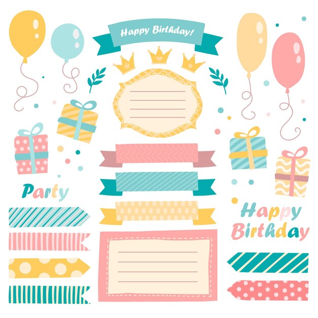 Belle collection d'albums d'anniversaire