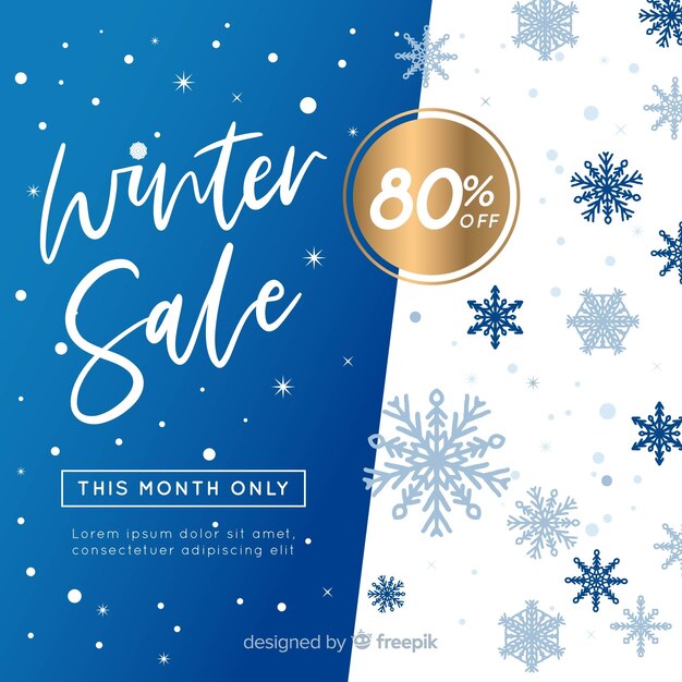 Belle Composition De Soldes D'hiver