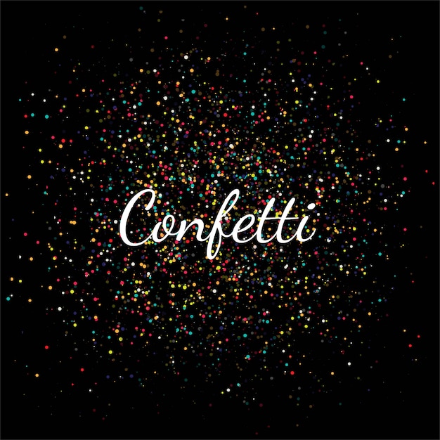 Vecteur gratuit belle fête des confettis colorés