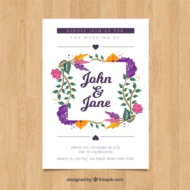 Belle Invitation De Mariage